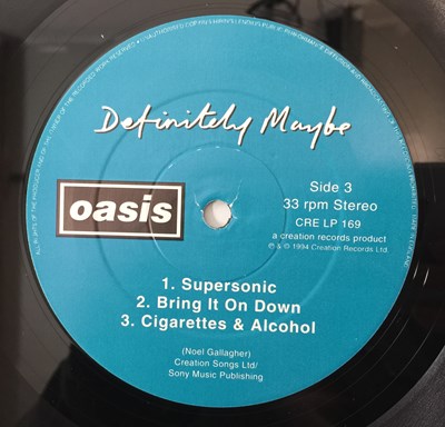 Lot 21 - OASIS - DEFINITELY MAYBE LP (ORIGINAL UK COPY - CREATION CRE LP 169)
