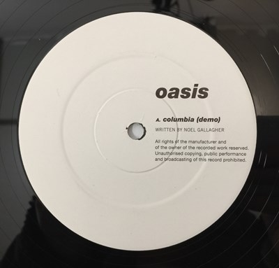 Lot 22 - OASIS - COLUMBIA 12" (UK S/SIDED PROMO - CTP 8)