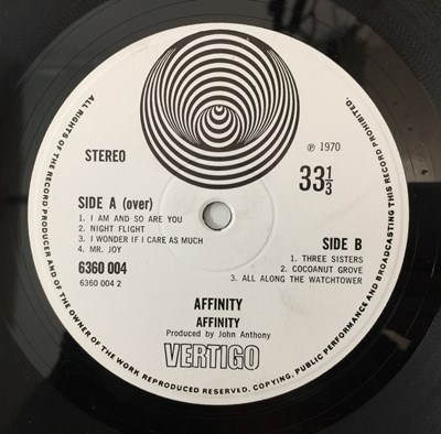 Lot 25 - AFFINITY - AFFINITY LP (UK ORIGINAL - LARGE SWIRL - VERTIGO - 6360 004)