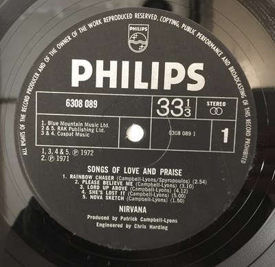 Lot 26 - NIRVANA - SONGS OF LOVE AND PRAISE LP (UK STEREO ORIGINAL - PHILIPS - 6308 089)