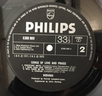 Lot 26 - NIRVANA - SONGS OF LOVE AND PRAISE LP (UK STEREO ORIGINAL - PHILIPS - 6308 089)