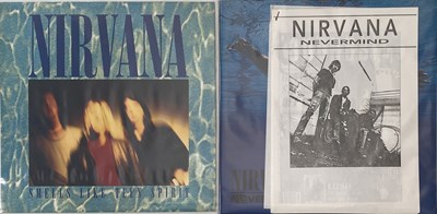 Lot 1 - NIRVANA - NEVERMIND/ SMELLS LIKE TEEN SPIRIT LP/ 12" PACK (INC PRESS RELEASES)