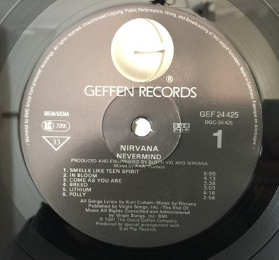Lot 1 - NIRVANA - NEVERMIND/ SMELLS LIKE TEEN SPIRIT LP/ 12" PACK (INC PRESS RELEASES)