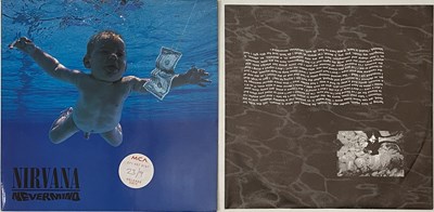 Lot 1 - NIRVANA - NEVERMIND/ SMELLS LIKE TEEN SPIRIT LP/ 12" PACK (INC PRESS RELEASES)