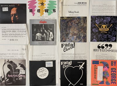 Lot 23 - CLASSIC ROCK & POP - 7" COLLECTION (INC MANY PRESS RELEASES)