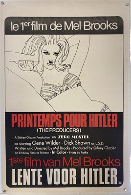 Lot 28 - BELGIAN FILM POSTER - MEL BROOKS' 'THE PRODUCERS'