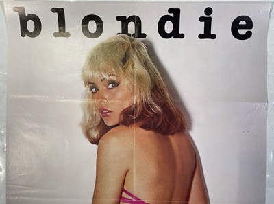 Lot 1 - BLONDIE PLASTIC LETTERS ORIGINAL US PROMO POSTER.