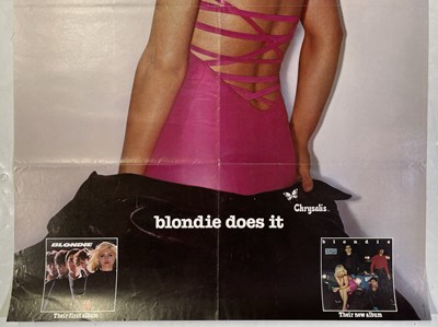 Lot 1 - BLONDIE PLASTIC LETTERS ORIGINAL US PROMO POSTER.