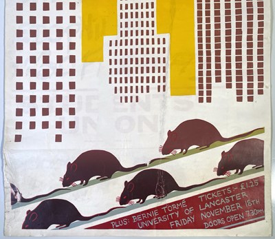 Lot 2 - THE BOOMTOWN RATS - ORIGINAL 1977 LANCASTER UNIVERSITY CONCERT POSTER.