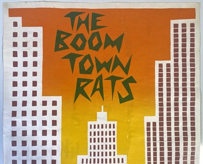 Lot 2 - THE BOOMTOWN RATS - ORIGINAL 1977 LANCASTER UNIVERSITY CONCERT POSTER.