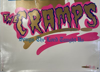 Lot 3 - THE CRAMPS - ORIGINAL US 'SONGS THE LORD TAUGHT US' PROMOTIONAL POSTER.