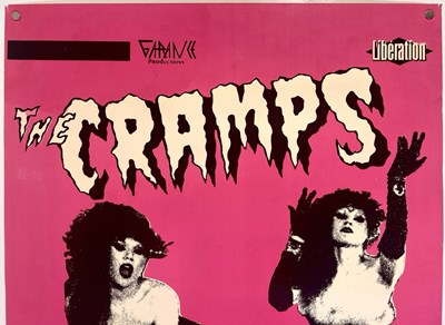 Lot 4 - THE CRAMPS - ORIGINAL 1983 CONCERT POSTER.