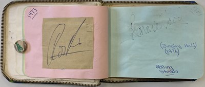 Lot 187 - BINGLEY HALL AUTOGRAPH BOOK TO INCLUDE PINK FLOYD, ROLLING STONES, QUEEN, GENESIS, YES, BLACK SABBATH & MORE.