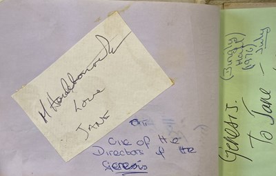 Lot 187 - BINGLEY HALL AUTOGRAPH BOOK TO INCLUDE PINK FLOYD, ROLLING STONES, QUEEN, GENESIS, YES, BLACK SABBATH & MORE.
