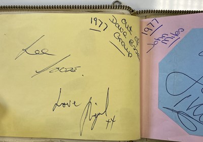 Lot 187 - BINGLEY HALL AUTOGRAPH BOOK TO INCLUDE PINK FLOYD, ROLLING STONES, QUEEN, GENESIS, YES, BLACK SABBATH & MORE.