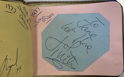 Lot 187 - BINGLEY HALL AUTOGRAPH BOOK TO INCLUDE PINK FLOYD, ROLLING STONES, QUEEN, GENESIS, YES, BLACK SABBATH & MORE.