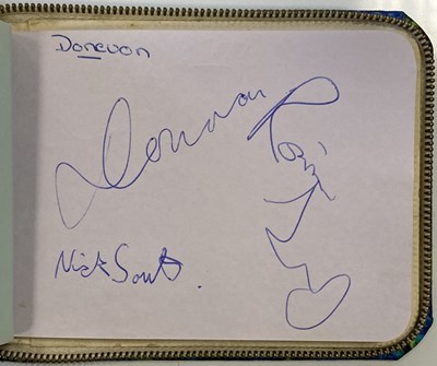 Lot 187 - BINGLEY HALL AUTOGRAPH BOOK TO INCLUDE PINK FLOYD, ROLLING STONES, QUEEN, GENESIS, YES, BLACK SABBATH & MORE.