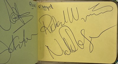 Lot 187 - BINGLEY HALL AUTOGRAPH BOOK TO INCLUDE PINK FLOYD, ROLLING STONES, QUEEN, GENESIS, YES, BLACK SABBATH & MORE.