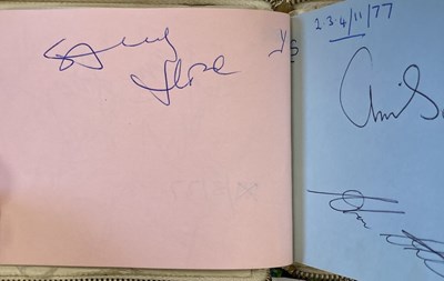 Lot 187 - BINGLEY HALL AUTOGRAPH BOOK TO INCLUDE PINK FLOYD, ROLLING STONES, QUEEN, GENESIS, YES, BLACK SABBATH & MORE.