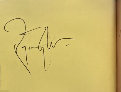 Lot 187 - BINGLEY HALL AUTOGRAPH BOOK TO INCLUDE PINK FLOYD, ROLLING STONES, QUEEN, GENESIS, YES, BLACK SABBATH & MORE.