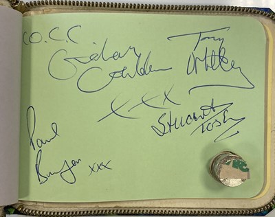 Lot 187 - BINGLEY HALL AUTOGRAPH BOOK TO INCLUDE PINK FLOYD, ROLLING STONES, QUEEN, GENESIS, YES, BLACK SABBATH & MORE.