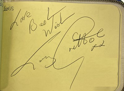 Lot 187 - BINGLEY HALL AUTOGRAPH BOOK TO INCLUDE PINK FLOYD, ROLLING STONES, QUEEN, GENESIS, YES, BLACK SABBATH & MORE.