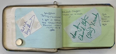 Lot 187 - BINGLEY HALL AUTOGRAPH BOOK TO INCLUDE PINK FLOYD, ROLLING STONES, QUEEN, GENESIS, YES, BLACK SABBATH & MORE.