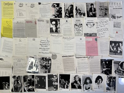 Lot 251 - PRESS RELEASES AND PRESS PHOTO COLLECTION - 1980S ARTISTS.