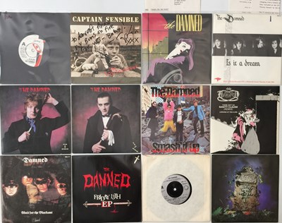 Lot 135 - THE DAMNED AND RELATED - 7" COLLECTION (INC PROMOS/ PRESS RELEASES)