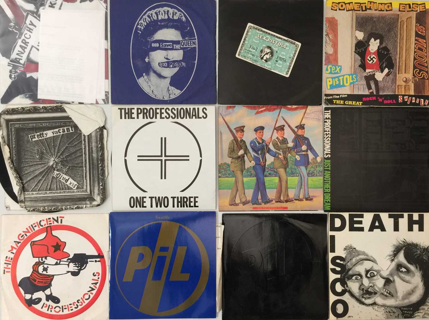 Lot 142 - SEX PISTOLS/ PUBLIC IMAGE LTD - 7" PACK (INC PRESS RELEASE)