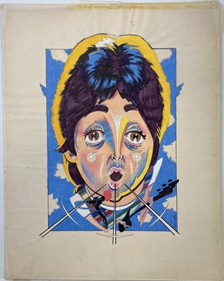 Lot 164 - BUSH HOLLYHEAD ORIGINAL PAUL MCCARTNEY ARTWORK.