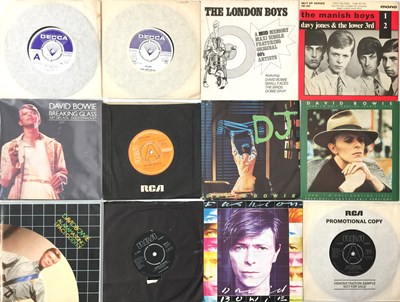 Lot 161 - DAVID BOWIE AND RELATED - 7" PACK (INC DEMOS/ PRESS RELEASES)