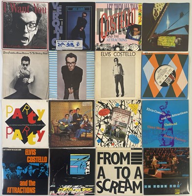 Lot 177 - ELVIS COSTELLO - 7" PACK (INC PROMOS)