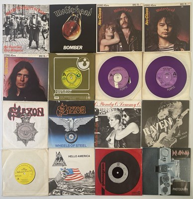 Lot 184 - HEAVY ROCK & METAL - 7" PACK (INC PROMOS)