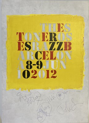 Lot 448 - FULLY SIGNED LIMITED EDITION 2012 STONE ROSES POSTER.