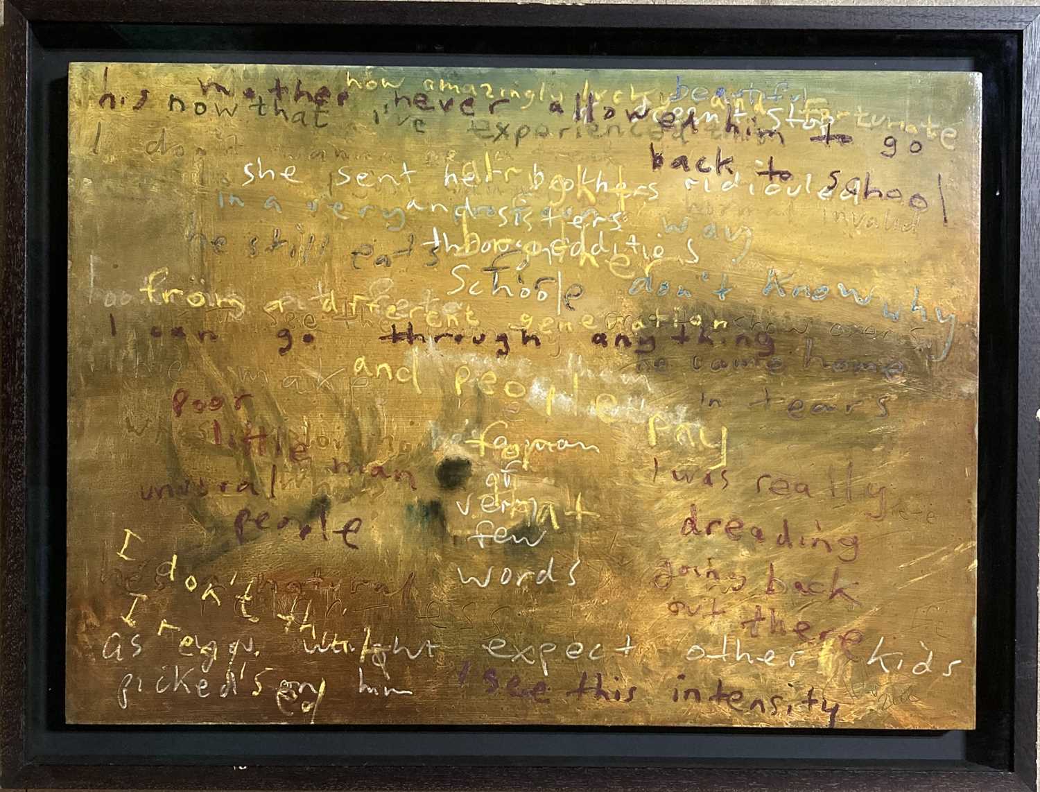 Lot 449 - JOHN SQUIRE ORIGINAL PAINTING - 'A PRESENT FROM MICK'.
