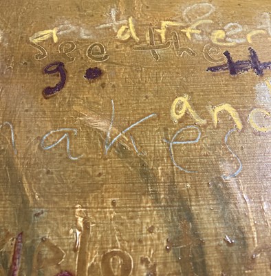 Lot 449 - JOHN SQUIRE ORIGINAL PAINTING - 'A PRESENT FROM MICK'.