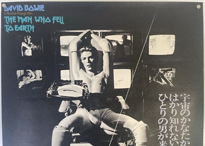 Lot 21 - DAVID BOWIE - ORIGINAL JAPANESE B2 POSTER FOR 'THE MAN WHO FELL TO EARTH' (1976).