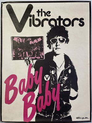 Lot 29 - THE VIBRATORS - ORIGINAL BABY BABY PROMOTIONAL POSTER.