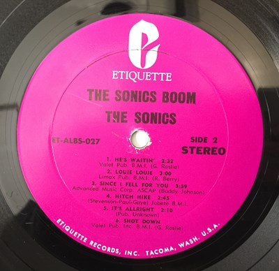 Lot 1 - THE SONICS - BOOM LP (US ORIGINAL - ET-ALBS-027)