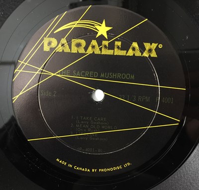Lot 6 - THE SACRED MUSHROOM - S/T LP (CANADIAN ORIGINAL - PARALLAX - P40001)