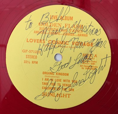 Lot 10 - SUNLIGHT - LOVERS COSMIC VOYAGE LP (SKY SAXON SIGNED/ THE SEEDS - RED VINYL - GF-571231)