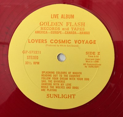 Lot 10 - SUNLIGHT - LOVERS COSMIC VOYAGE LP (SKY SAXON SIGNED/ THE SEEDS - RED VINYL - GF-571231)
