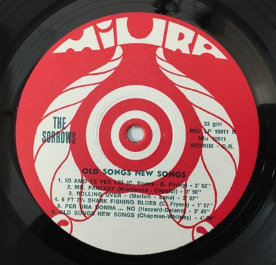Lot 12 - THE SORROWS - OLD SONGS NEW SONGS LP (ITALIAN ORIGINAL - MIURA - MIULP 10011)