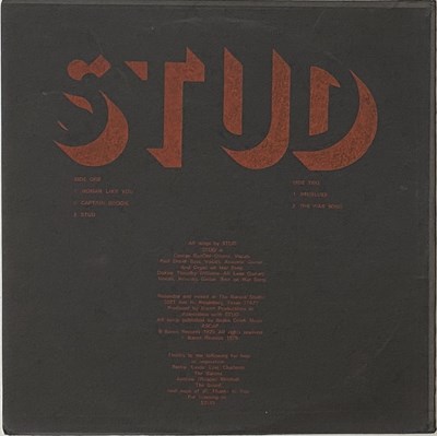 Lot 20 - STUD - S/T LP (US ORIGINAL - BARON RECORDS - BRN LP002)