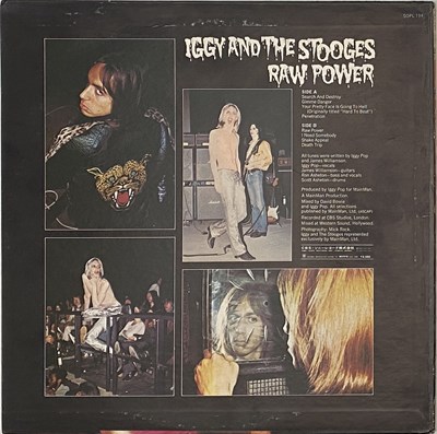 Lot 22 - IGGY AND THE STOOGES - RAW POWER LP (JAPANESE PRESS - CBS/ SONY - SOPL-194)