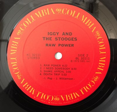 Lot 23 - IGGY AND THE STOOGES - RAW POWER LP (US RADIO PROMO W/ PRESS KIT - COLUMBIA - KC 32111)