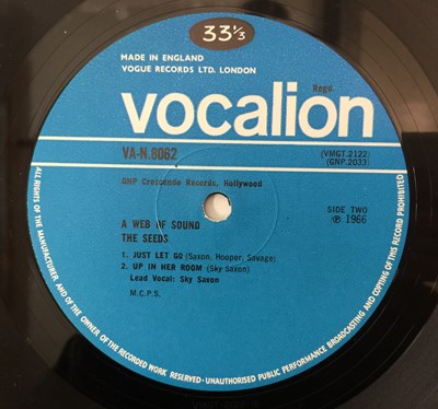 Lot 27 - THE SEEDS - A WEB OF SOUND LP (UK ORIGINAL - VOCALION - VA-N.8062)