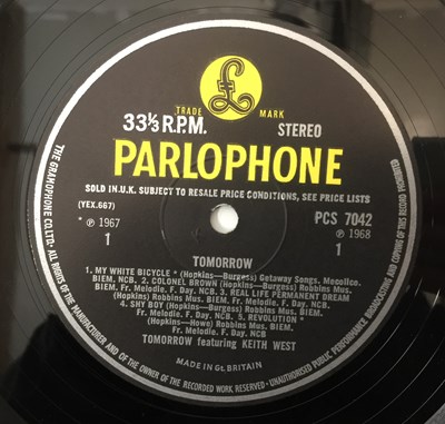 Lot 33 - TOMORROW FEATURING KEITH WEST LP (UK ORIGINAL - PARLOPHONE - PCS 7042)