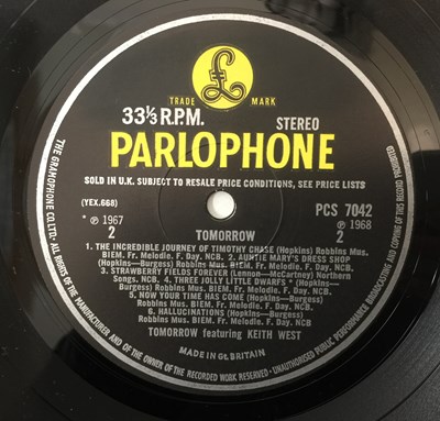 Lot 33 - TOMORROW FEATURING KEITH WEST LP (UK ORIGINAL - PARLOPHONE - PCS 7042)